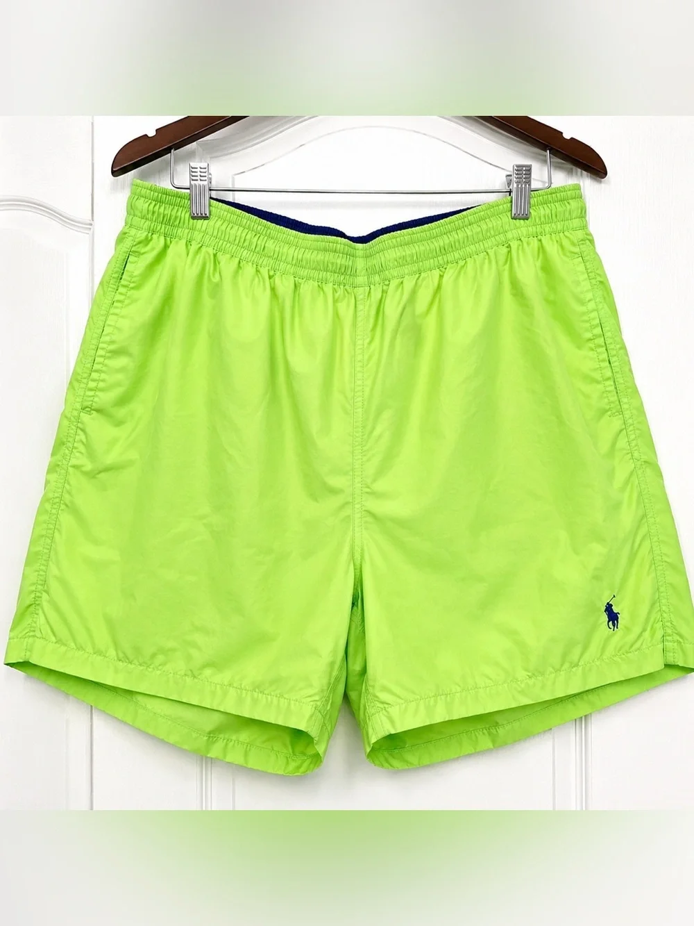 Polo Ralph Lauren Lime Green Swim Trunks Men’s XXL Mesh Lined Pony Logo Classic